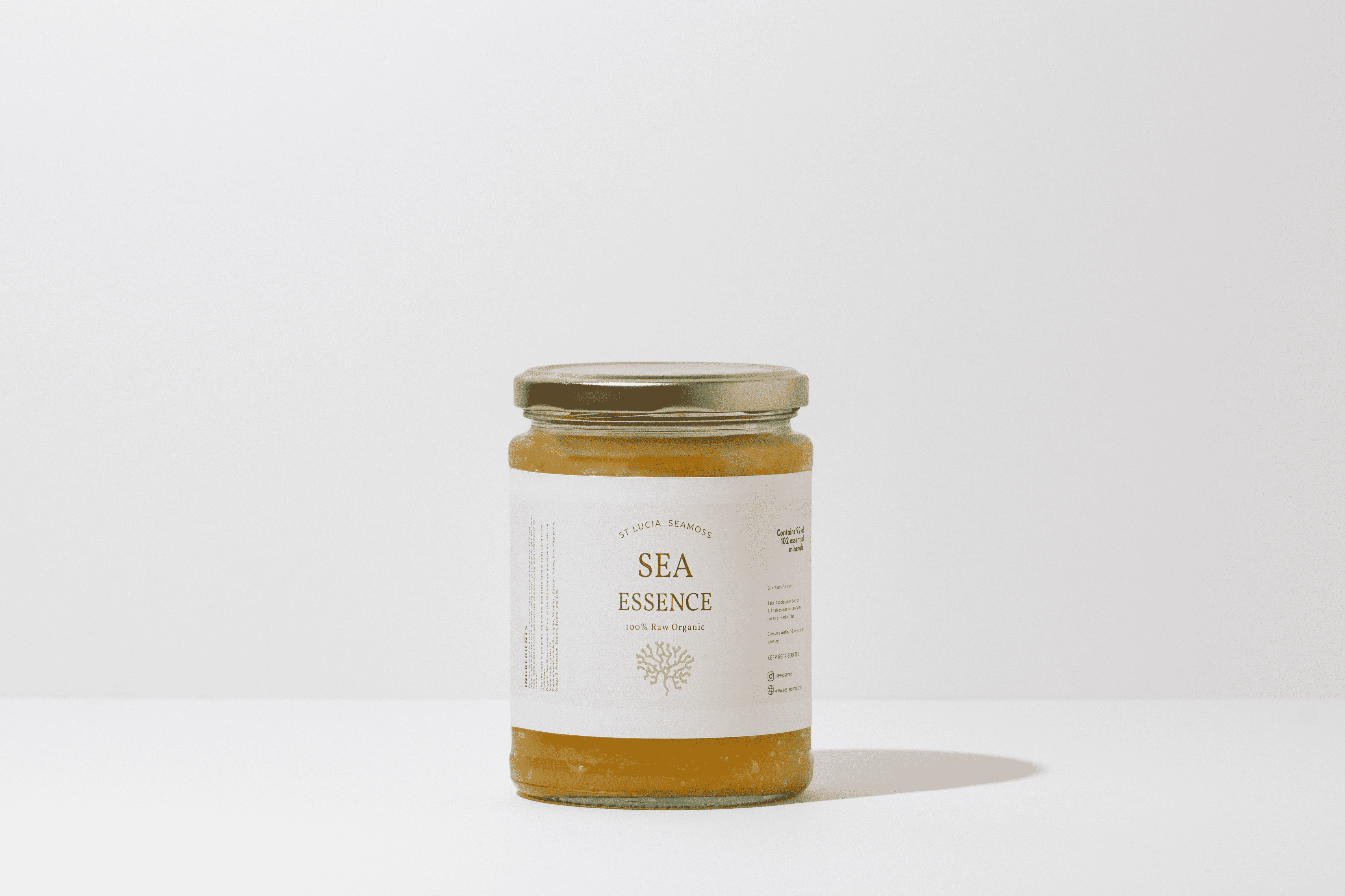 Turmeric and Honey infused Seamoss Gel – The Sea Moss Boss